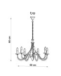 Żyrandol MINERWA 7 biały