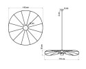 Lampa wisząca ESKOLA 110 czarna