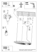 Lampa wisząca LEHDET czarna