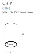 MAXLIGHT C0162 LAMPA SUFITOWA CHIP BIAŁY 4000K 8W