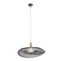 MAXLIGHT P0444 LAMPA WISZĄCA BREEZY CZARNY KLOSZ 45x66 cm