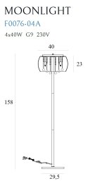 MAXLIGHT F0076-04A LAMPA PODŁOGOWA MOONLIGHT